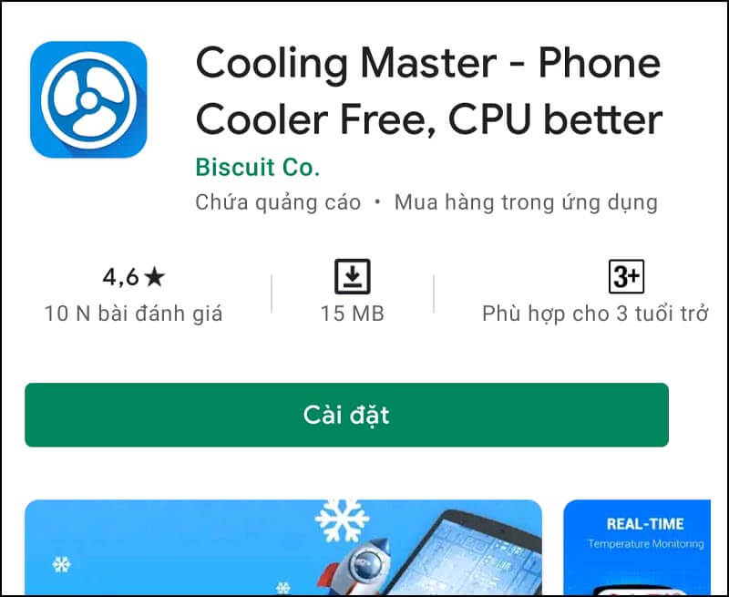 6-Cooling Master - Phone Cooler (Fast CPU Cooler) giúp hạ nhiệt điện thoại nhanh chóng