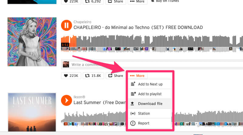 6- Bạn sẽ không mất phí khi tải nhạc từ SoundCloud