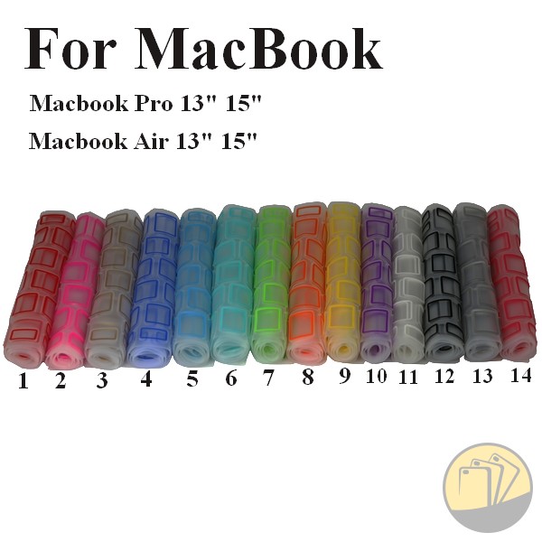 Miếng lót bàn phím cho Macbook 13" và 15" viền màu