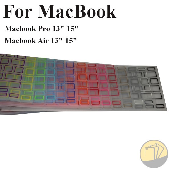 Miếng lót bàn phím cho Macbook 13" và 15" viền màu