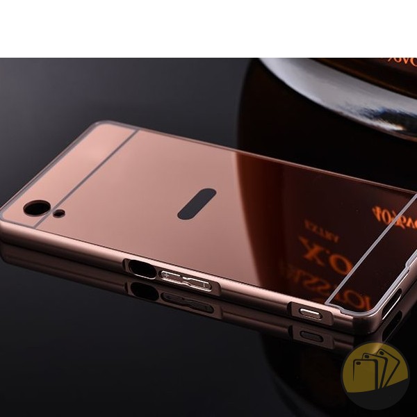 Ốp lưng tráng gương kiêm viền nhôm cho Sony Xperia M4 Aqua