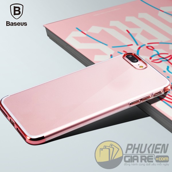 Ốp dẻo viền xi Iphone 8 Plus hiệu Baseus (Shining Series)