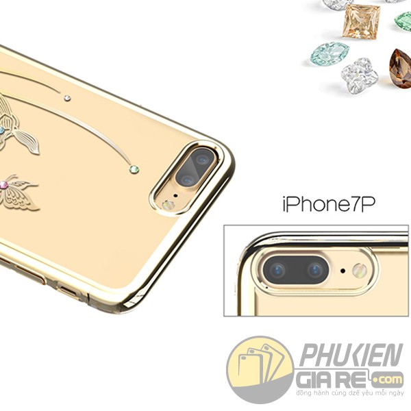 Ốp thời trang Iphone 8 Plus đính đá hiệu KingxBar