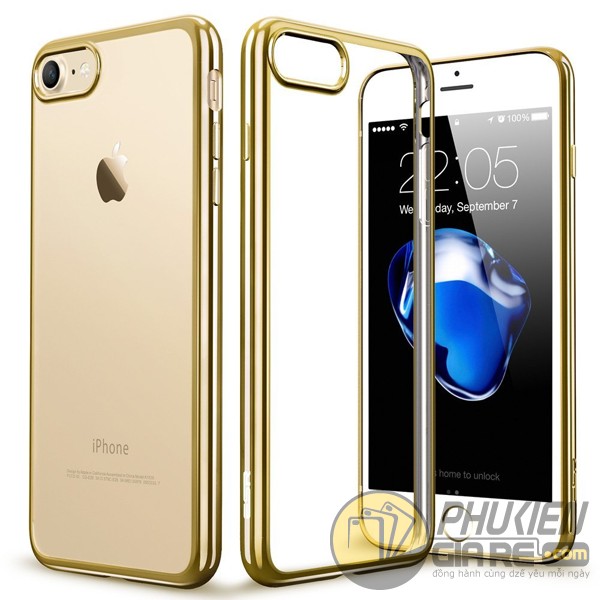 Ốp lưng iPhone 8 dẻo siêu mỏng viền màu (Perfect Case)