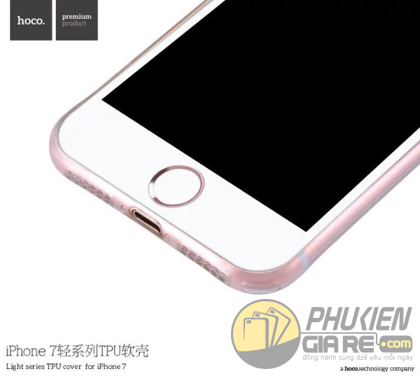 Ốp lưng siêu dẻo, siêu mỏng iPhone 7 hiệu HOCO (Light Series)