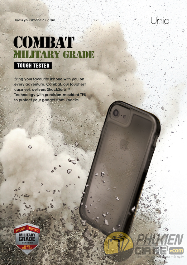 Ốp lưng Apple iPhone 8 Plus - Uniq Combat