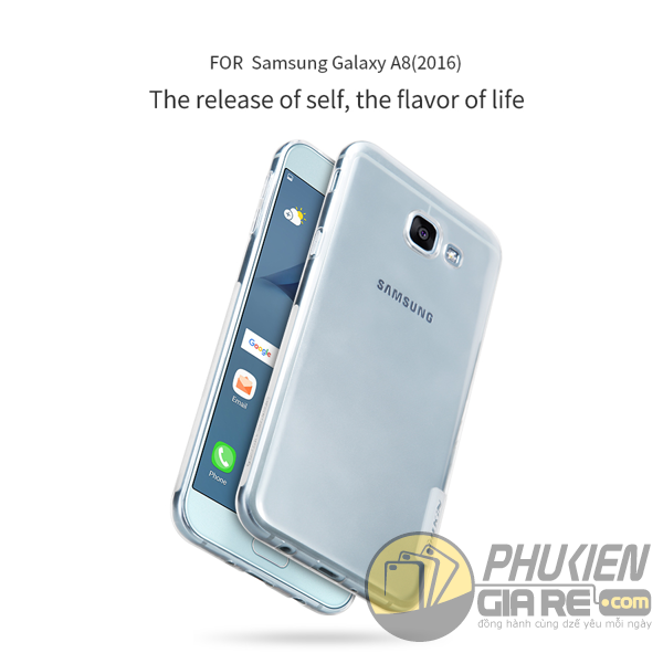 Ốp lưng Galaxy A8 2016 hiệu Nillkin dẻo siêu mỏng