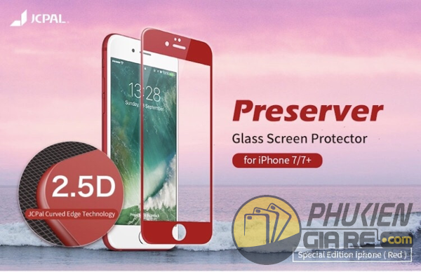 Dán cường lực iPhone 8 3D full màn hình hiệu JCPAL