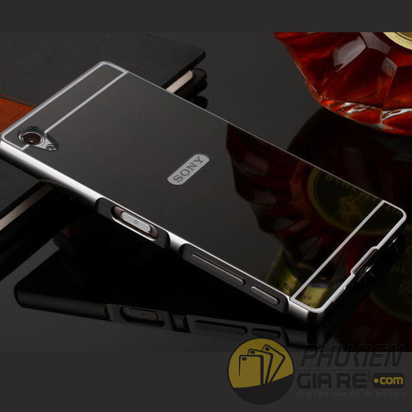 Ốp lưng tráng gương kiêm viền nhôm cho Sony Xperia Z5 Mini