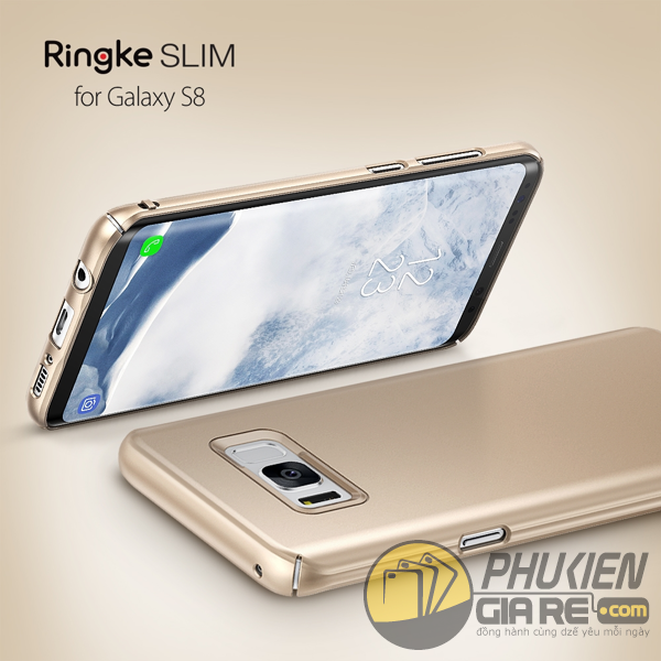 Ốp lưng Samsung Galaxy S8 hiệu Ringke Slim (thương hiệu Hàn Quốc)