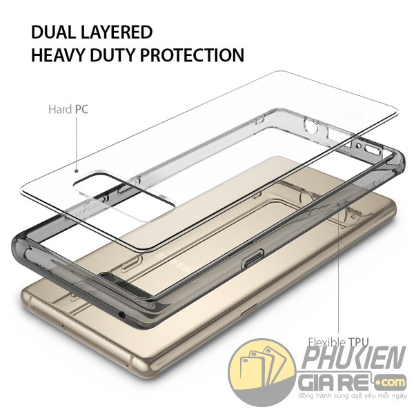 Ốp lưng Galaxy Note 8 siêu mỏng dễ tháo lắp Ringke Fusion