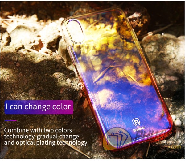 Ốp lưng iPhone X hai màu Baseus Glaze Series