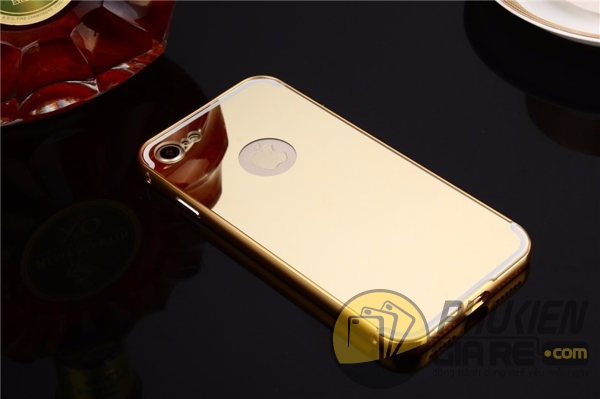 Ốp lưng iPhone 7 tráng gương kiêm viền nhôm