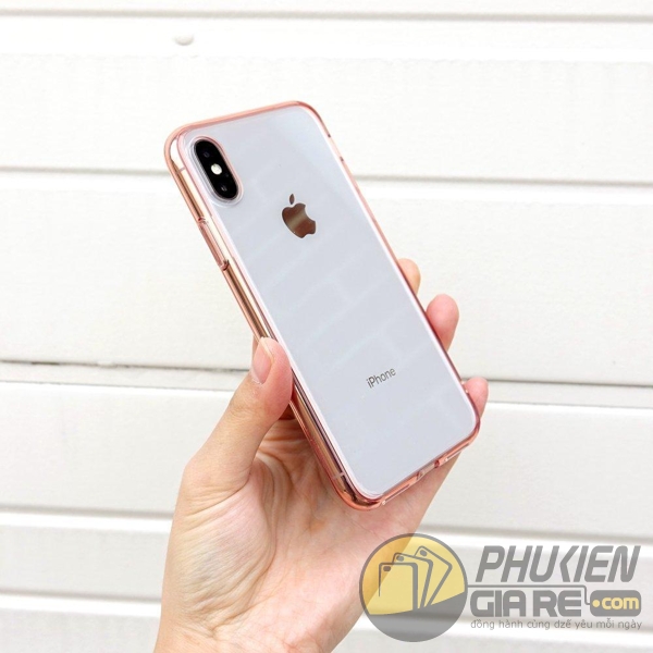 Ốp lưng iPhone X trong suốt chống sốc Ringke Fusion