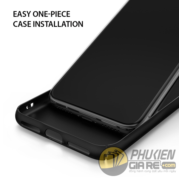 Ốp lưng iPhone X nhựa nhám siêu mỏng Ringke Slim