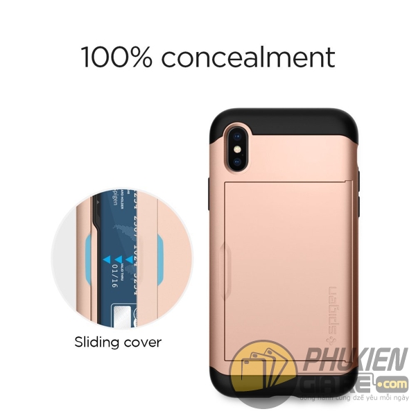 Ốp lưng iPhone X Spigen Slim Armor CS chống sốc