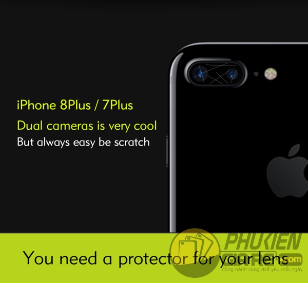 Dán cường lực camera iPhone 7 Plus hiệu Benks