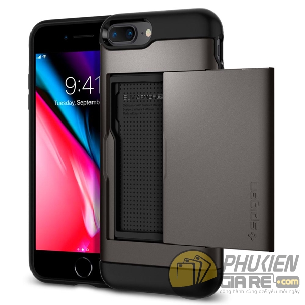 Ốp lưng iPhone 7 Plus đựng card độc đáo Spigen Slim Armor CS