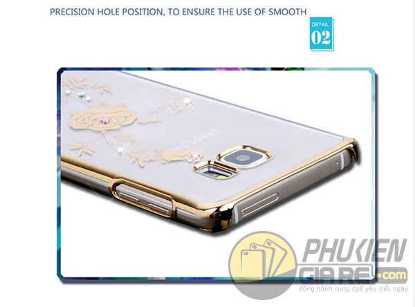 Ốp lưng Galaxy Note FE đính đá thời trang hiệu KingxBar