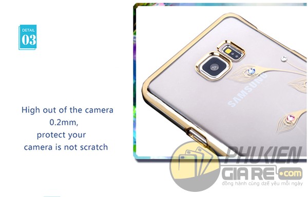 Ốp lưng Galaxy Note FE đính đá thời trang hiệu KingxBar
