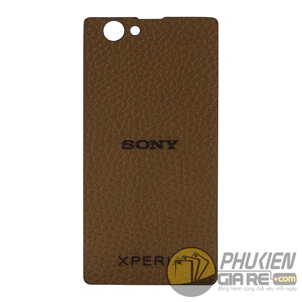 Miếng dán da Sony Z1 Compact da bò 100% (Made in Việt Nam)