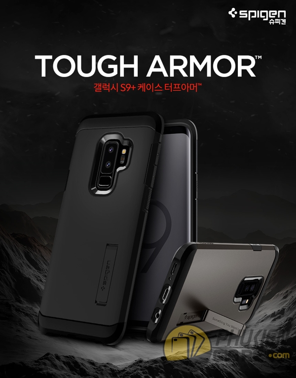 Ốp lưng Galaxy S9 Plus chống sốc Spigen Tough Armor