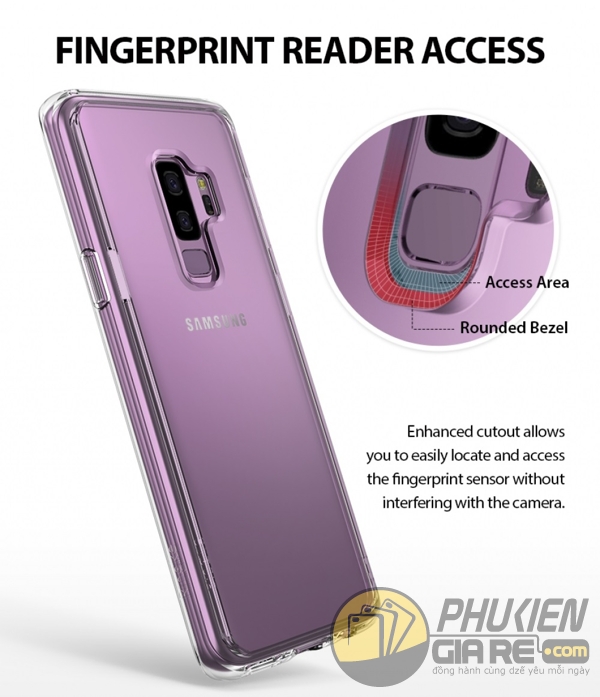 Ốp lưng Galaxy S9 Plus siêu mỏng dễ tháo lắp Ringke Fusion