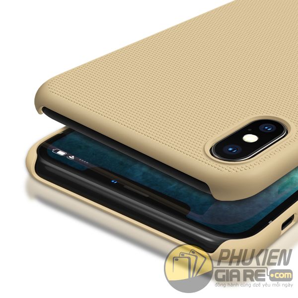 ốp lưng iphone xs max nhựa sần - ốp lưng iphone xs max đẹp - ốp lưng iphone xs max nillkin super frosted shield 8106