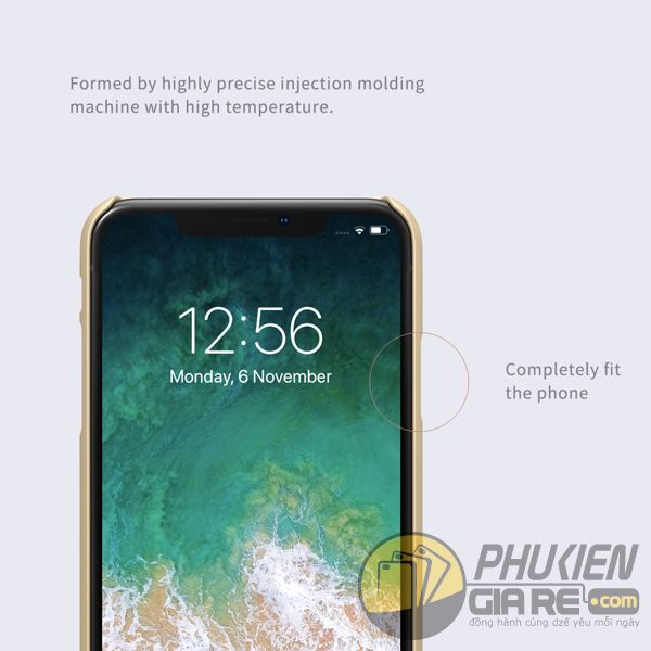 ốp lưng iphone xs max nhựa sần - ốp lưng iphone xs max đẹp - ốp lưng iphone xs max nillkin super frosted shield 8115