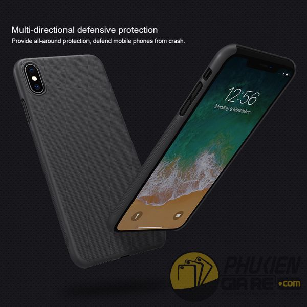 ốp lưng iphone xs max nhựa sần - ốp lưng iphone xs max đẹp - ốp lưng iphone xs max nillkin super frosted shield 8116