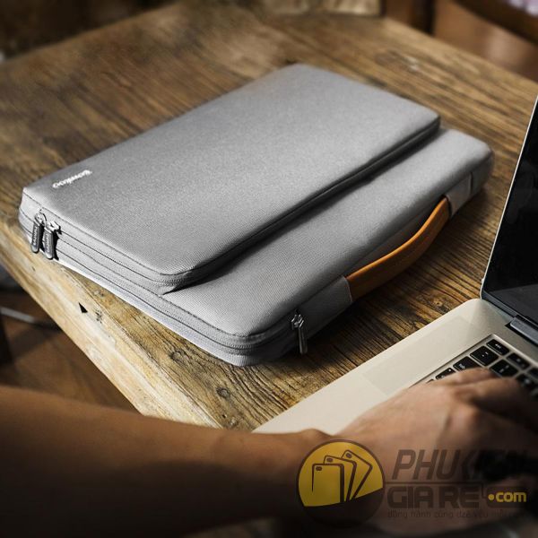 túi chống sốc laptop 15 inch tomtoc briefcase sliver gray a14-d01g - túi chống sốc thinkpad chromebook - túi chống sốc macbook pro 15 inch 2016/2017/2018 9778