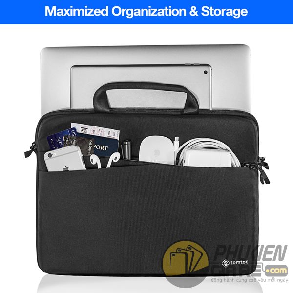 túi xách laptop 13 inch tomtoc messenger bag - túi đeo vai laptop 13 inch - túi xách laptop 13 inch siêu mỏng (13407)