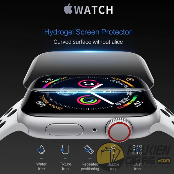 dán màn hình apple watch 44mm - dán bảo vệ apple watch 44mm - miếng dán apple watch 44mm rock hydrgel (14868)