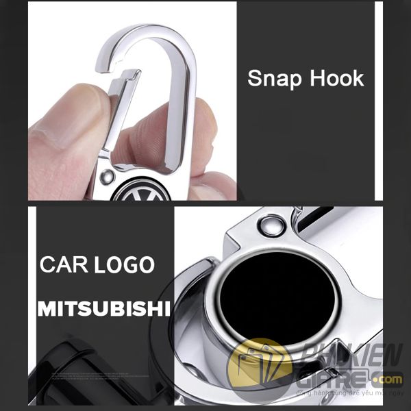 móc chìa khóa mitsubishi - móc chìa khóa logo mitsubishi - móc chìa khóa ô tô kim loại (15257)