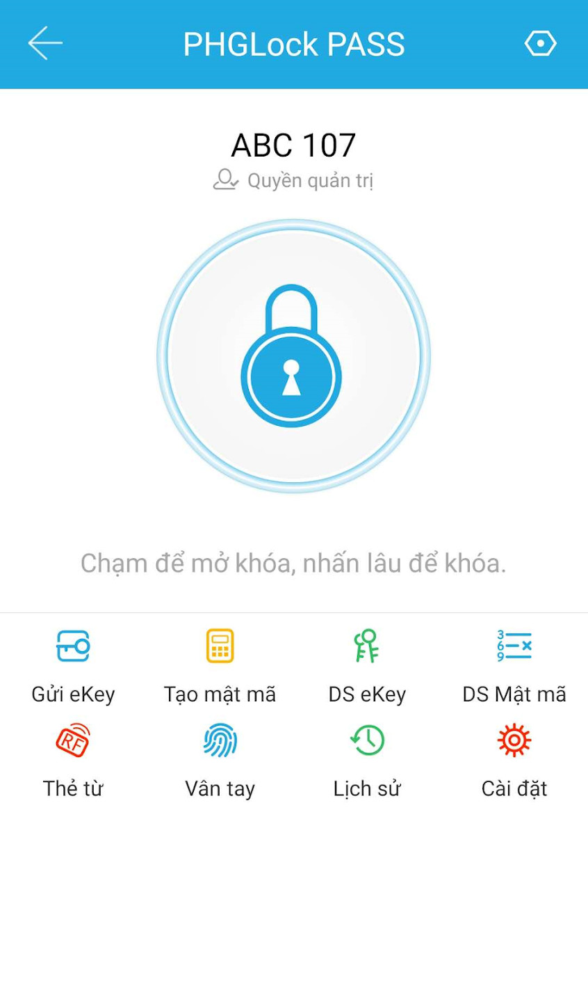Cách đổi mật khẩu cửa từ PHGLock bằng app điện thoại