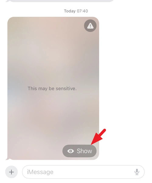Cách chặn nội dung nhạy cảm trên iOS 17