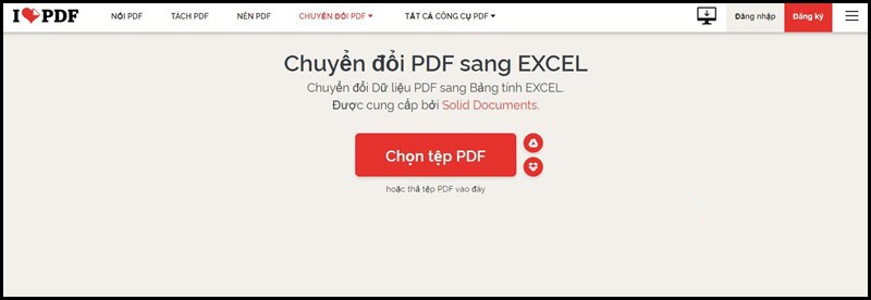 cách chuyển đổi pdf sang excel
