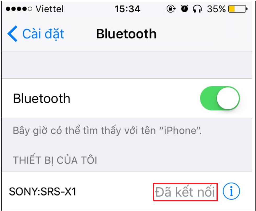 cách kết nối bluetooth với loa trên iPhone