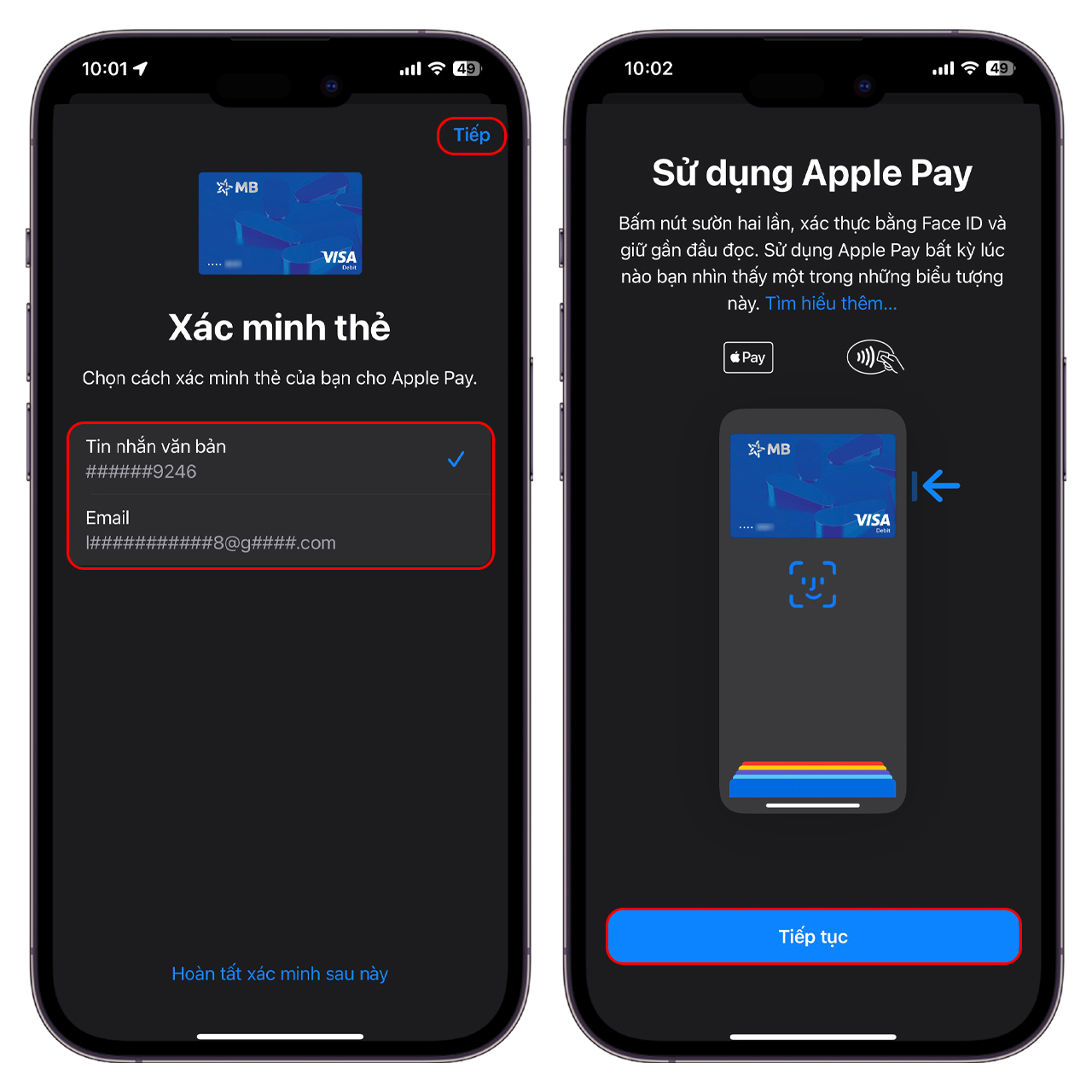 Cách tích hợp thẻ ngân hàng vào Apple Pay