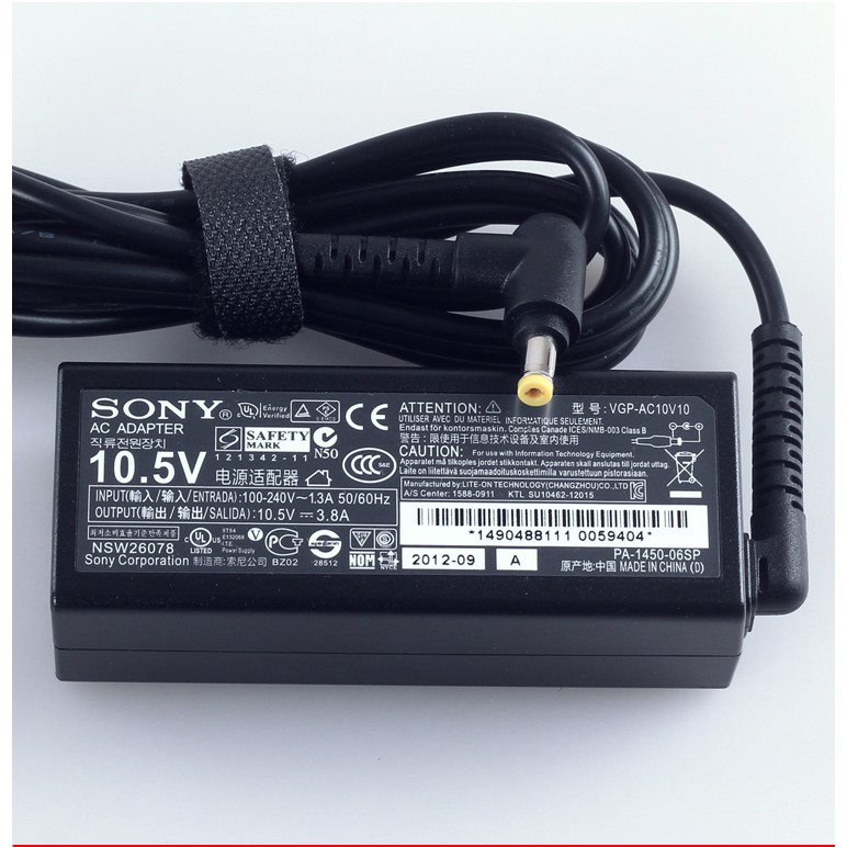 Sạc Laptop Sony 10.5V - 3.8A